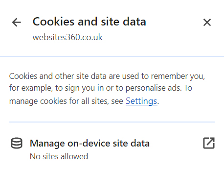 Websites 360 - Cookies